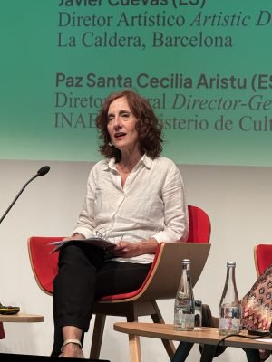 Paz Santa Cecilia, directora general del INAEM, en el encuentro celebrado en 